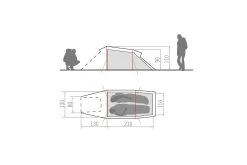 VAUDE Arco 2P Telt, Brun