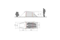 VAUDE Arco 2P Telt, Grøn