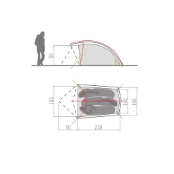 VAUDE Taurus 3P Telt, Grøn