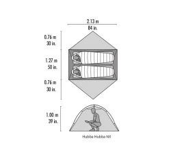 MSR Hubba Hubba NX Telt, Grå/rød