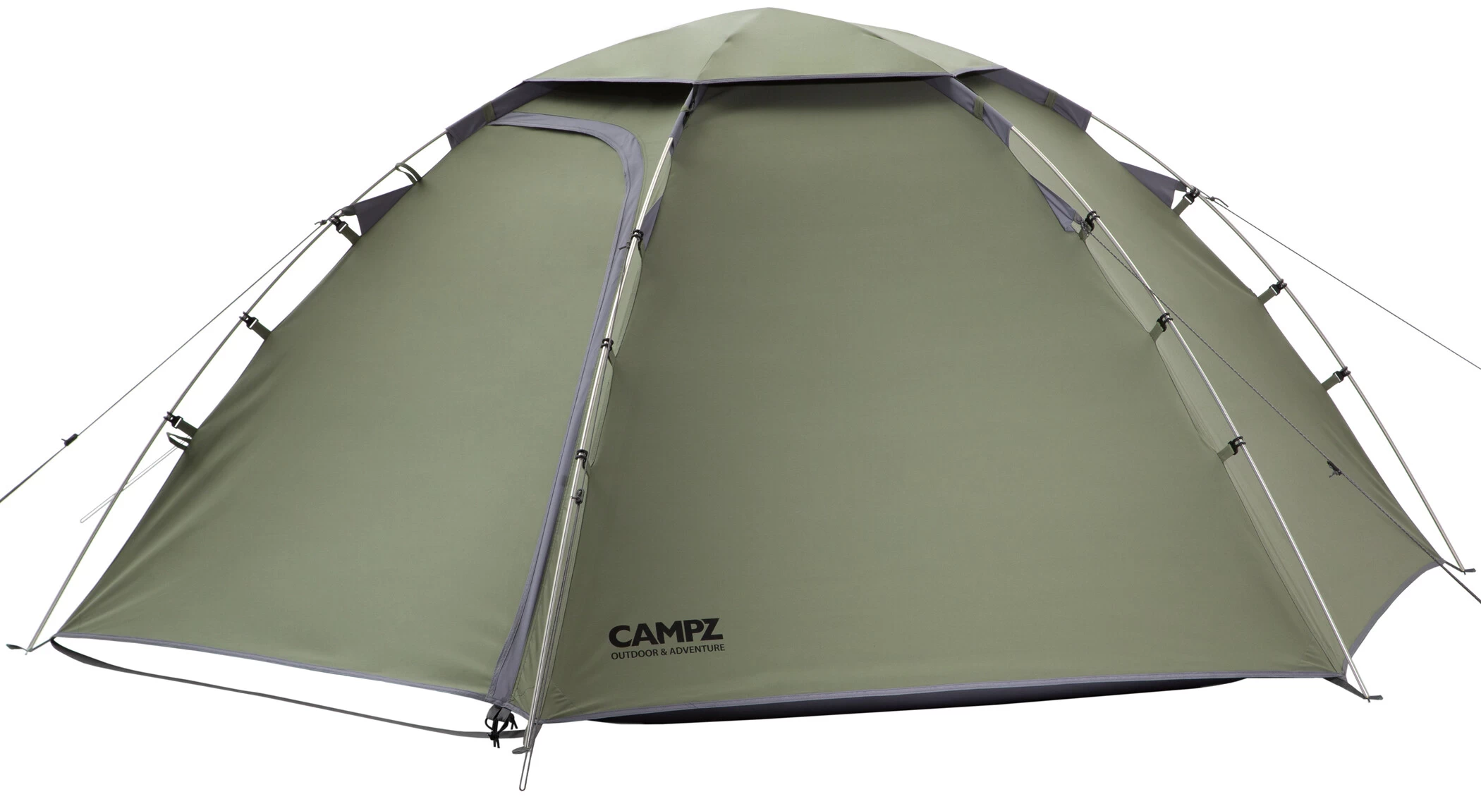 CAMPZ Drenthe 2P TC Telt, Grøn/grå 1 CAMPZ Drenthe 2P TC Telt, Grøn/grå