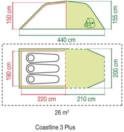 Coleman Coastline 3 Plus Telt