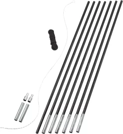 Easy Camp Pole DIY Set 12,5mm, Sort