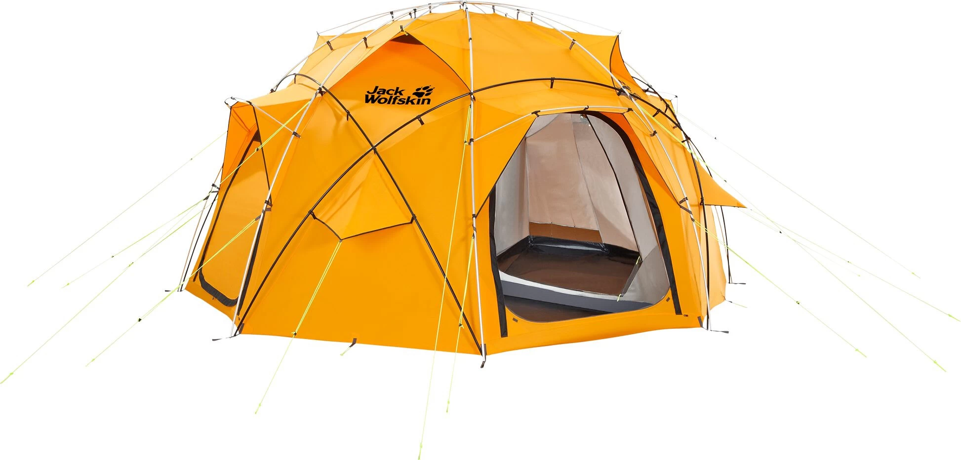 Jack Wolfskin Base Camp Dome Telt, Gul 1 Jack Wolfskin Base Camp Dome Telt, Gul