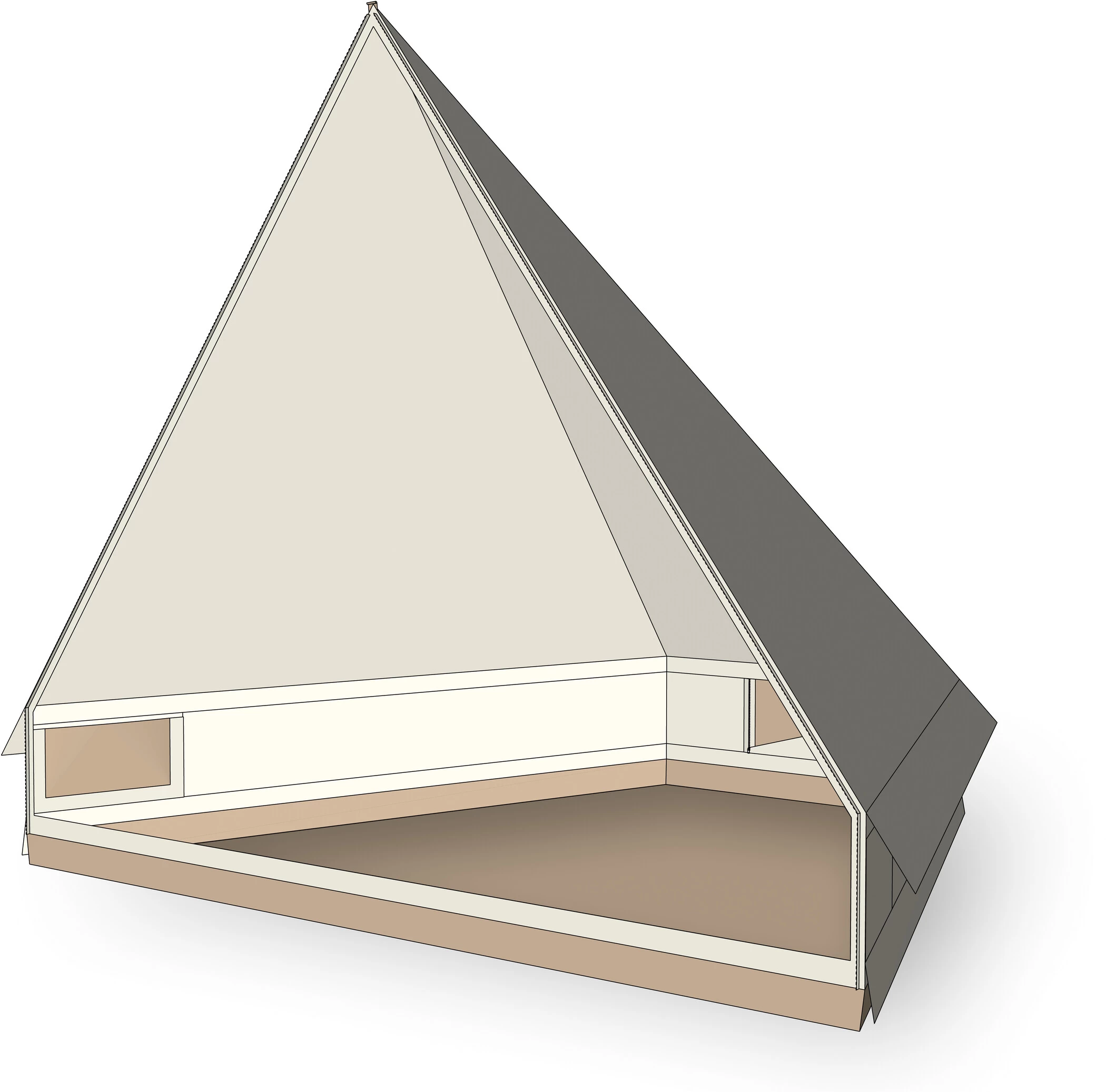 Nordisk Midgard Annex Large Apsis-forbindelse Stor, Beige 1 Nordisk Midgard Annex Large Apsis-forbindelse Stor, Beige