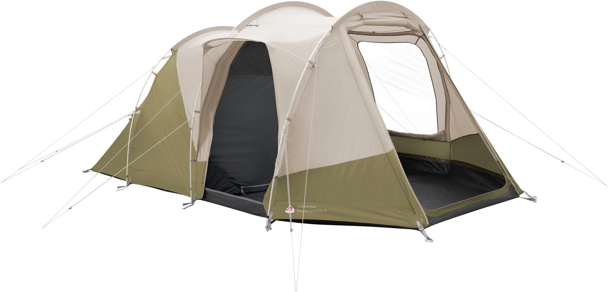 Robens Double Dreamer 4 Tunnel Tent, Beige/oliven 1 Robens Double Dreamer 4 Tunnel Tent, Beige/oliven