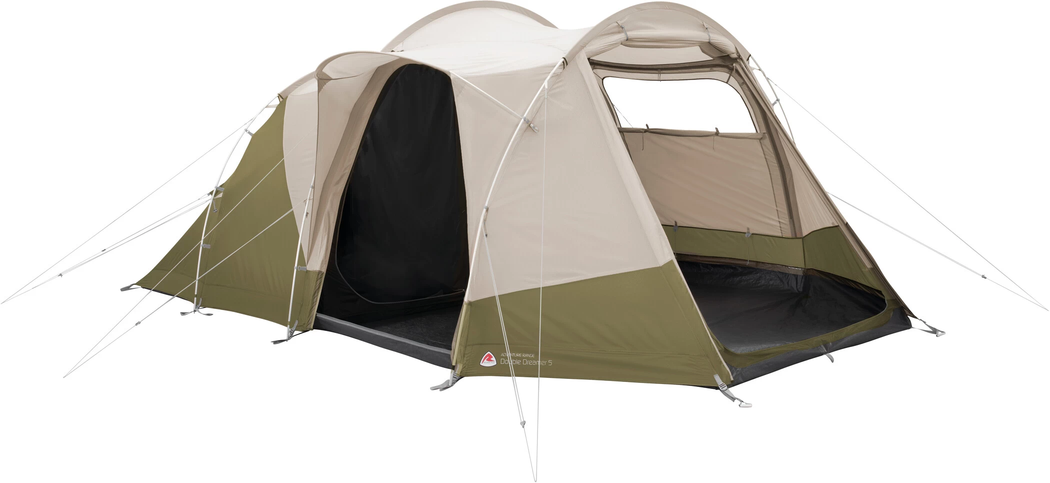 Robens Double Dreamer 5 Tunnel Tent, Beige/oliven 1 Robens Double Dreamer 5 Tunnel Tent, Beige/oliven