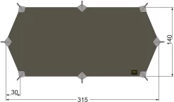 Tatonka Tarp Wing 1 LT, Grå